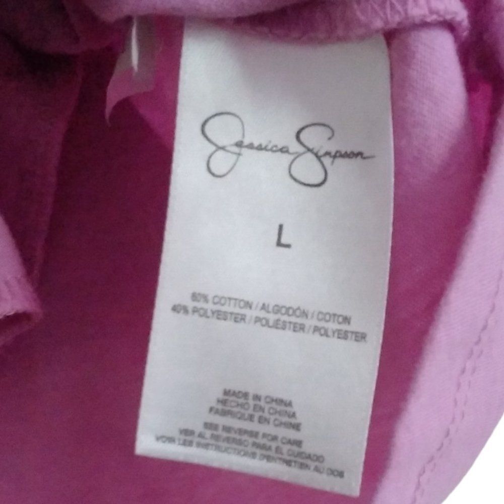 JESSICA SIMPSON COLLECTIBLE girls large flamingo purse pocket graphic tank - Picture 10 of 12